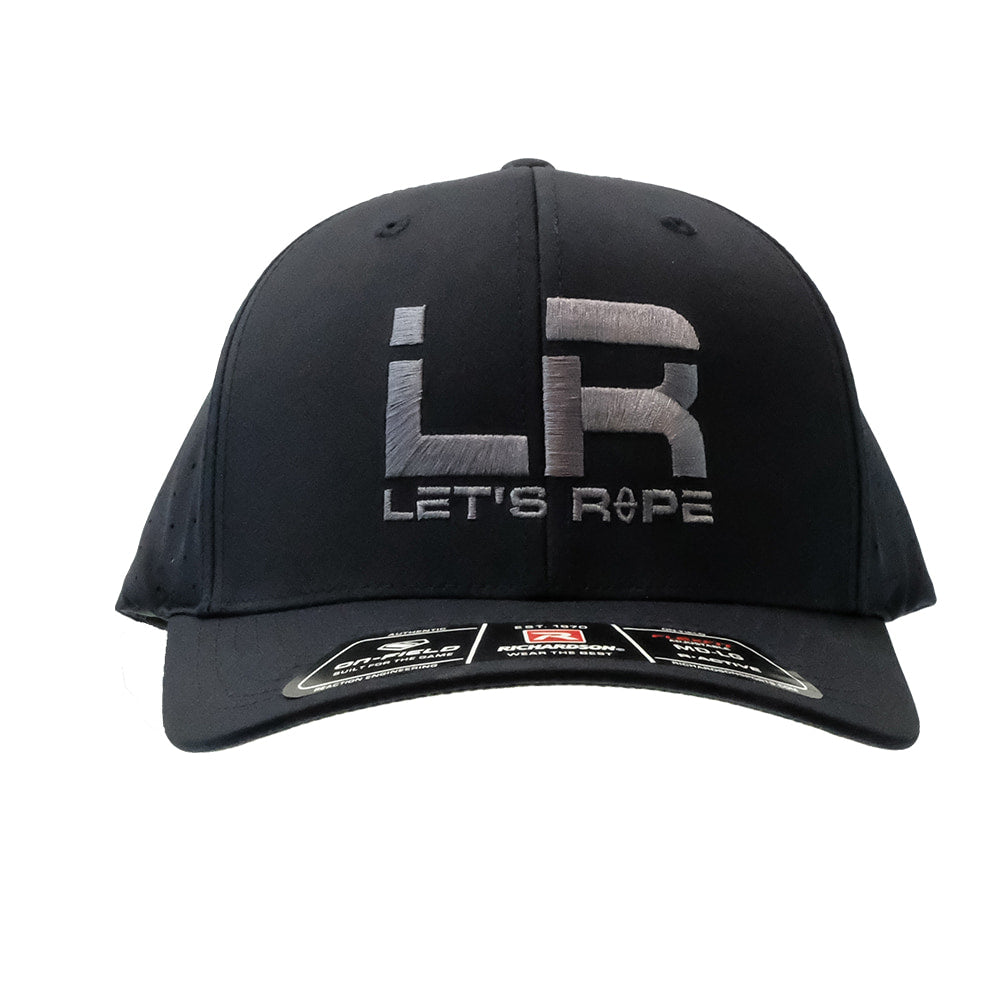 Let's Rope Hats Let's Rope 632 Navy R-Flex with Steel Grey Let's Rope Logo Cap