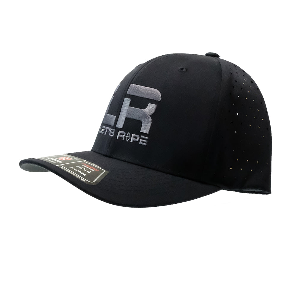 Let's Rope Hats Let's Rope 632 Navy R-Flex with Steel Grey Let's Rope Logo Cap