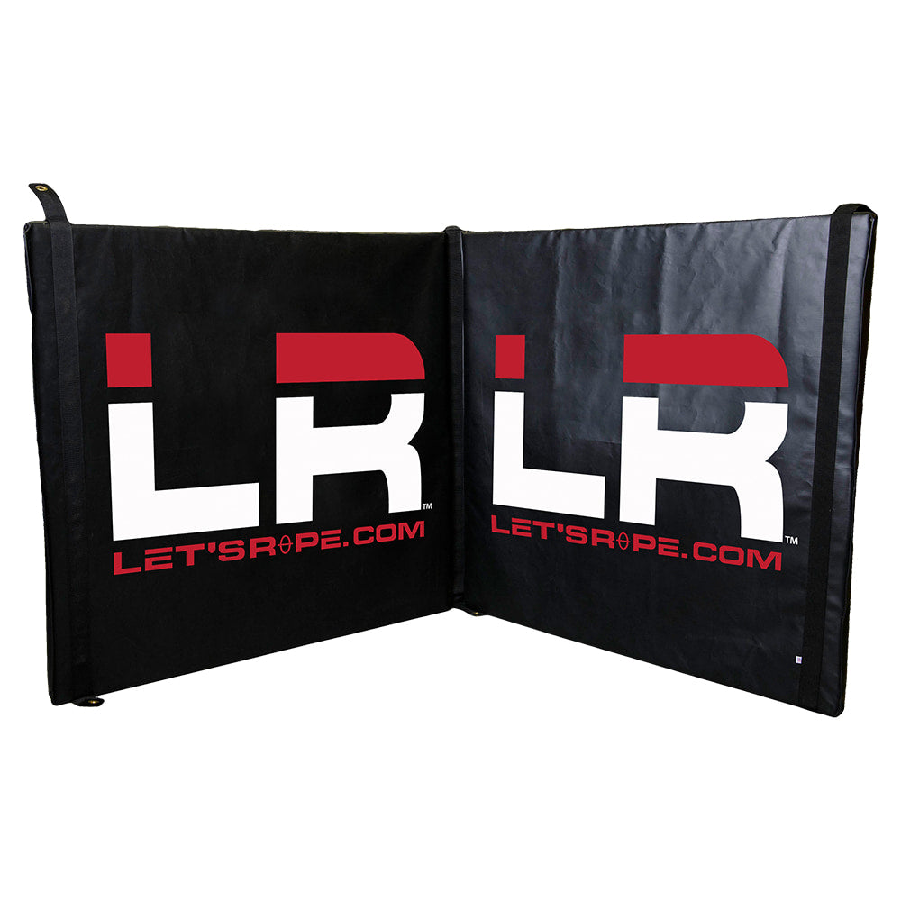 Let's Rope Tack Let's Rope Black, Red, and White 4'x8' Roping Box Pad