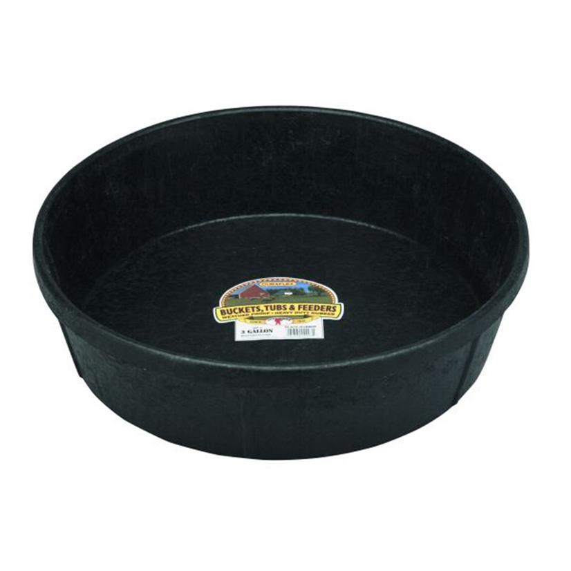 Little Giant Supplies 3 Gallon Little Giant Rubber Feed Pan 3gal
