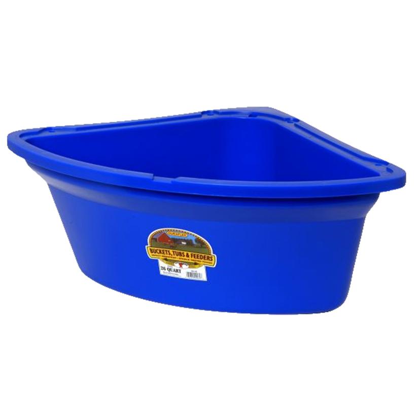 Little Giant Supplies Blue Little Giant Corner Feeder 26 Quart
