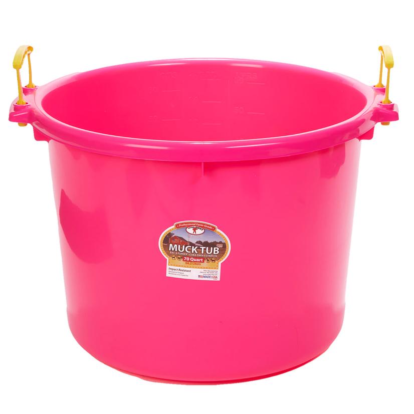 Little Giant Supplies Hot Pink / 70 Quart Miller MFG. Muck Tub 70 Qt.
