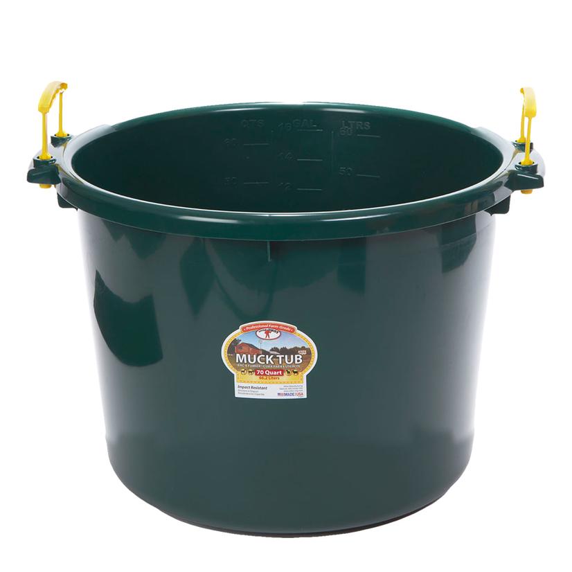 Little Giant Supplies Hunter Green / 70 Quart Miller MFG. Muck Tub 70 Qt.