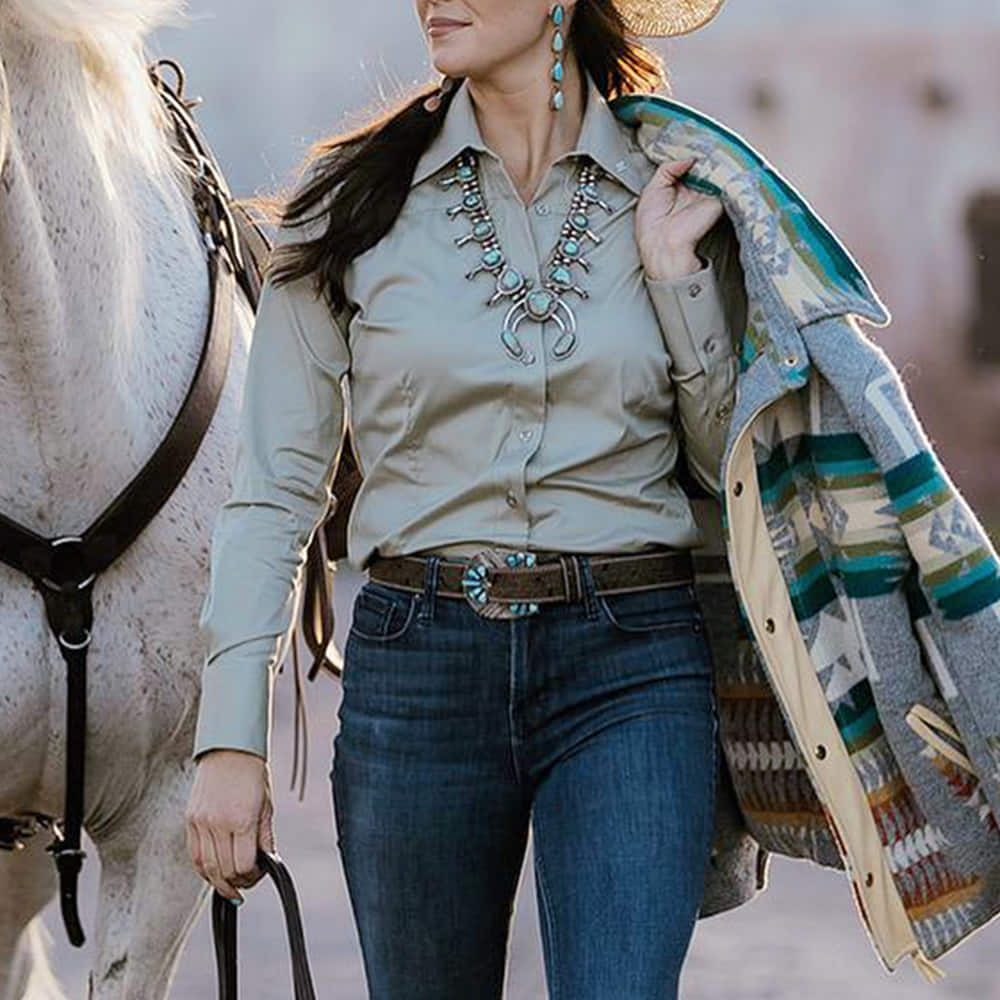 Little Lucille Apparel Sage Mint Signature Shirt