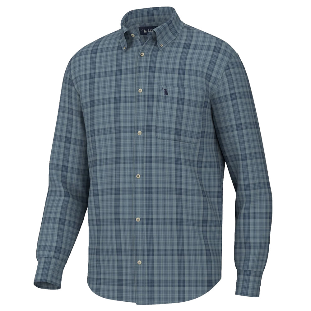 Local Boy Outfitters Apparel Local Boy Outfitters Men's Navy, Slate, And Light Blue Long Sleeve Button-Down Shirt