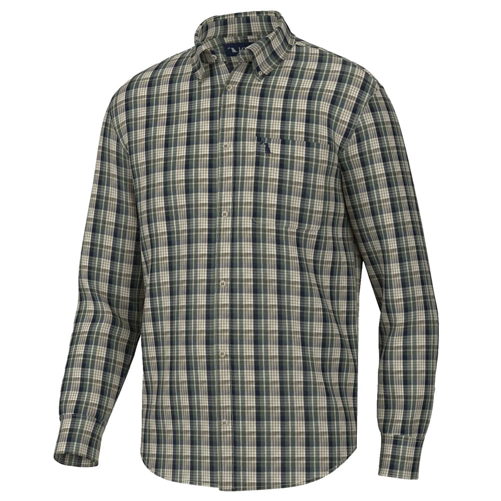Local Boy Outfitters Apparel Local Boy Outfitters Men's Olive Grange Button-Down Long Sleeve Shirt