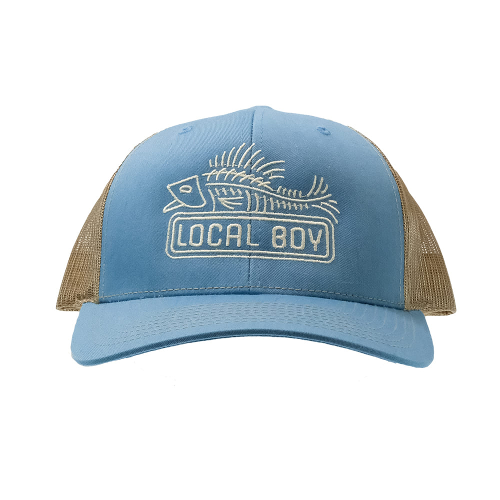 Local Boy Outfitters Hats Local Boy Outfitter Columbia Blue and Khaki Fossil Cap