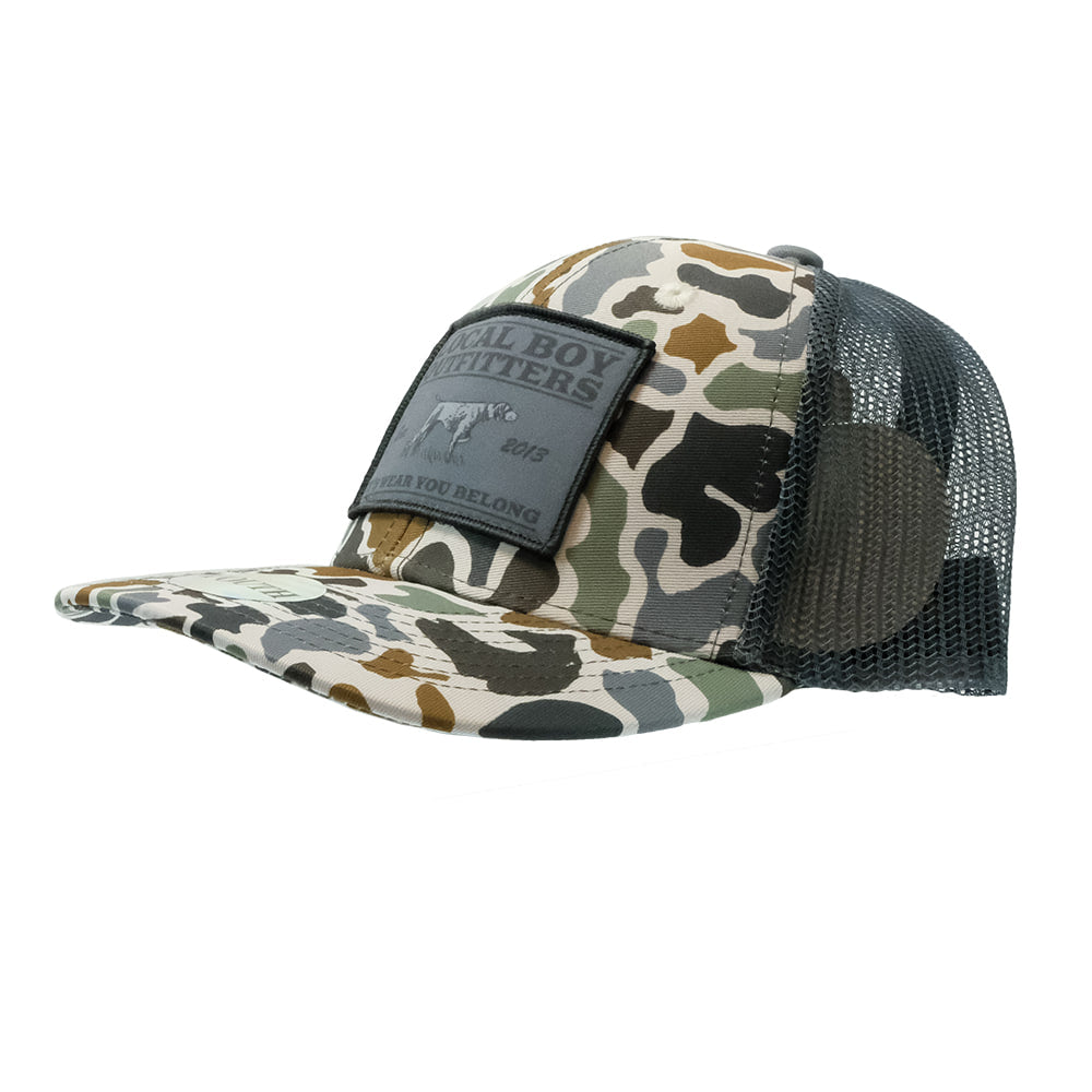 Local Boy Outfitters Hats Local Boy Outfitter Youth Localflage Buff Bird Dog Badge Cap