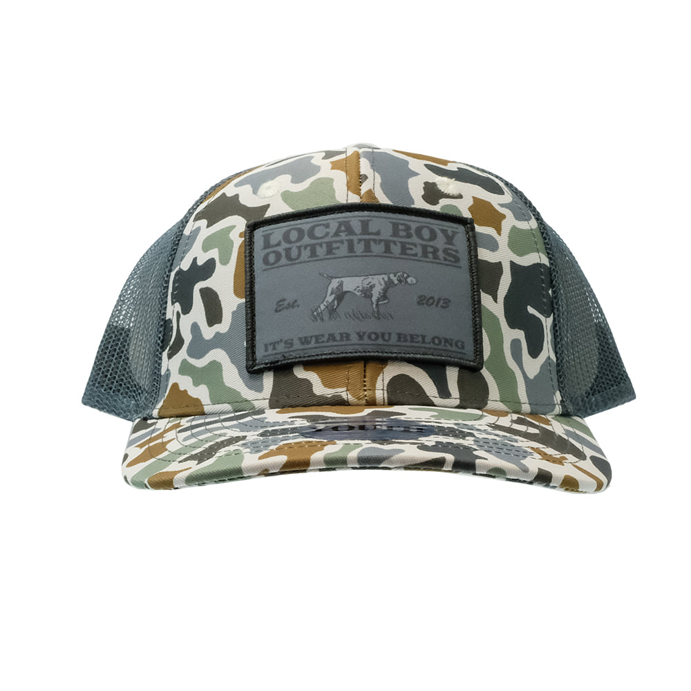 Local Boy Outfitters Hats Local Boy Outfitter Youth Localflage Buff Bird Dog Badge Cap
