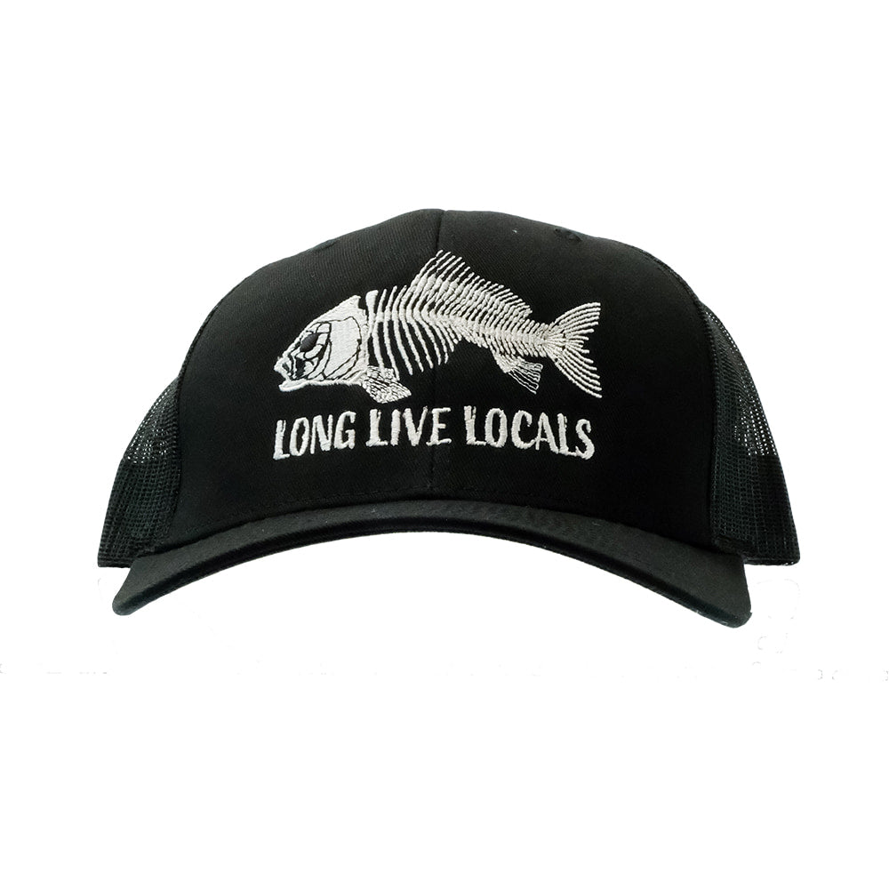 Local Boy Outfitters Hats Local Boy Outfitters Black Fish Bone Trucker Cap