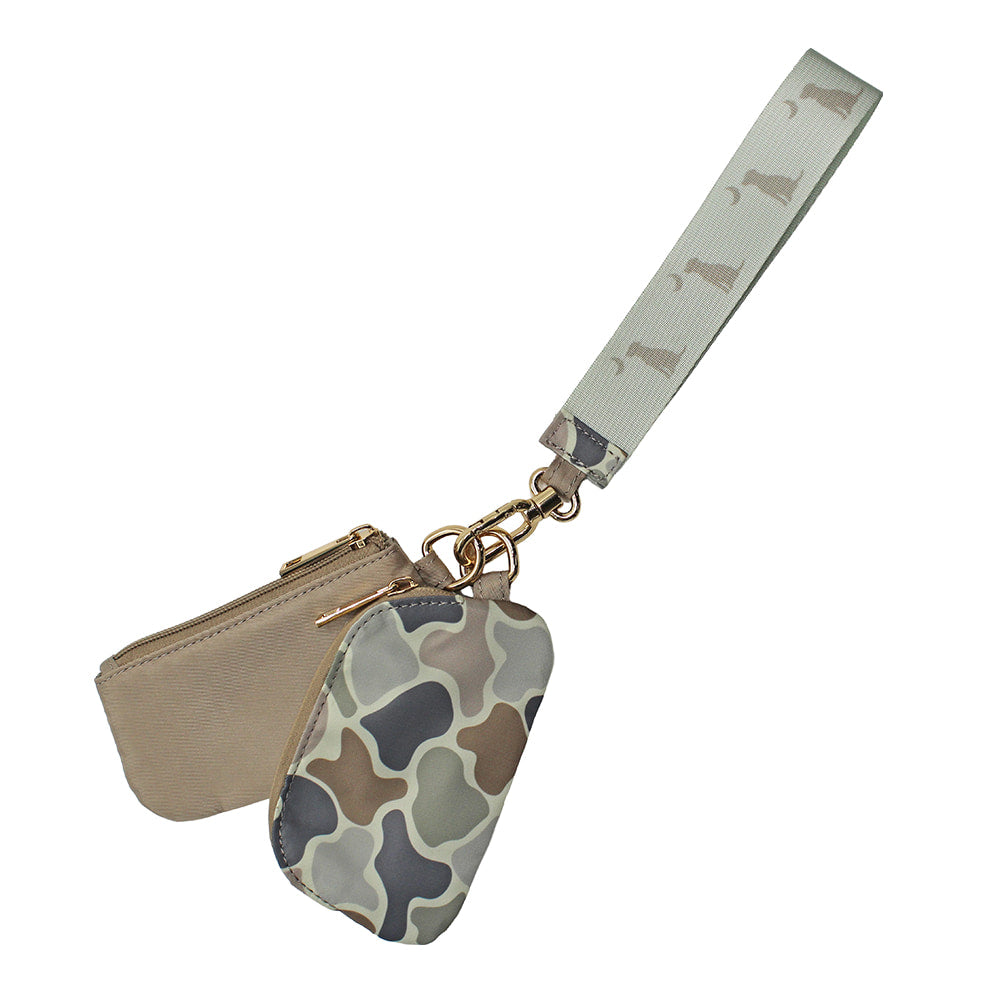 Local Boy Outfitters Other Grey Camo Classic Dual Wristlet