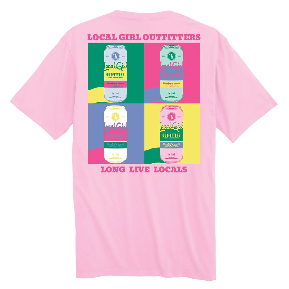 Local Girl Outfitters Apparel Local Girl Outfitters Women's Blossom LG Chico Pop Art Short Sleeve Cropped Tee