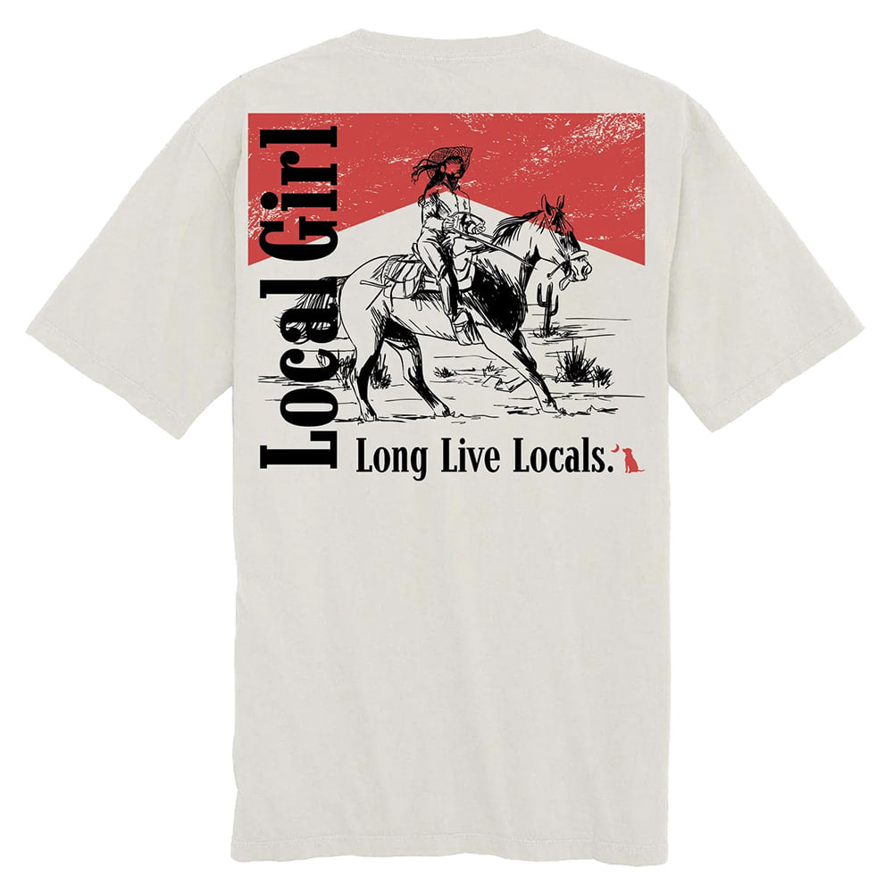 Local Girl Outfitters Apparel Local Girl Outfitters Women's Silver Smoked Short Sleeve Graphic Tee