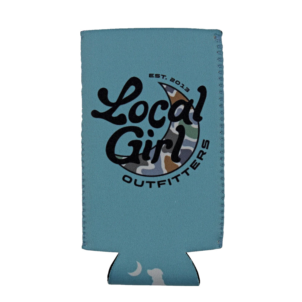 Local Girl Outfitters Other Local Girl Outfitters Stone Blue Slim Can LG LCF Bluff Groovy Koozie