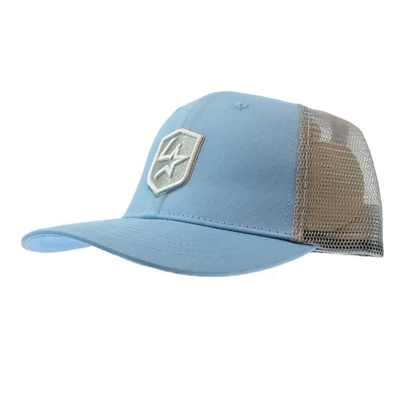 Lone Star Rope Co Hats OSFA / BLUE/GREY Lone Star Rope Company Blue And Grey Trucker Cap
