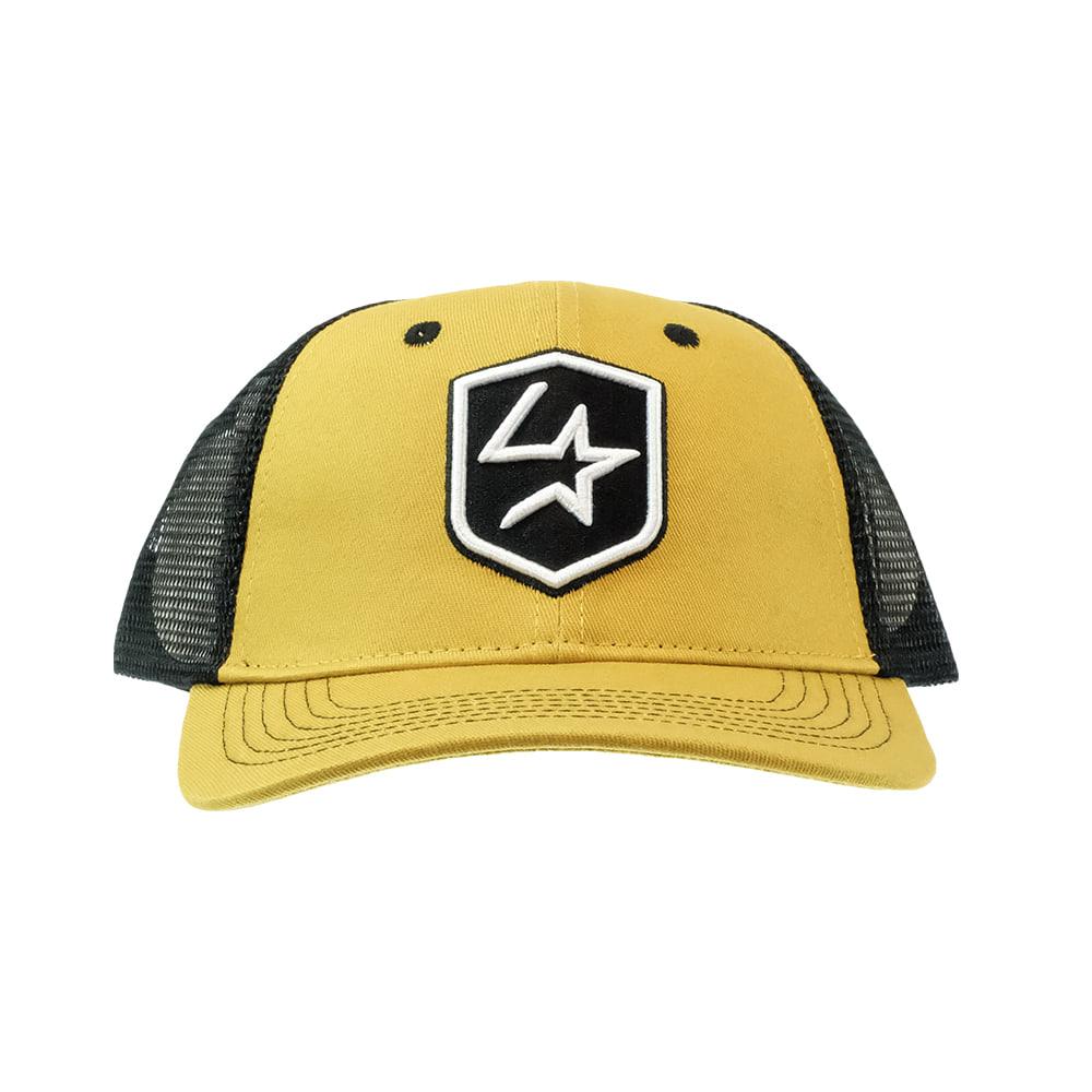 Lone Star Rope Co Hats OSFA / MUSTARD/BLACK Lone Star Rope Company Mustard And Black Trucker Cap