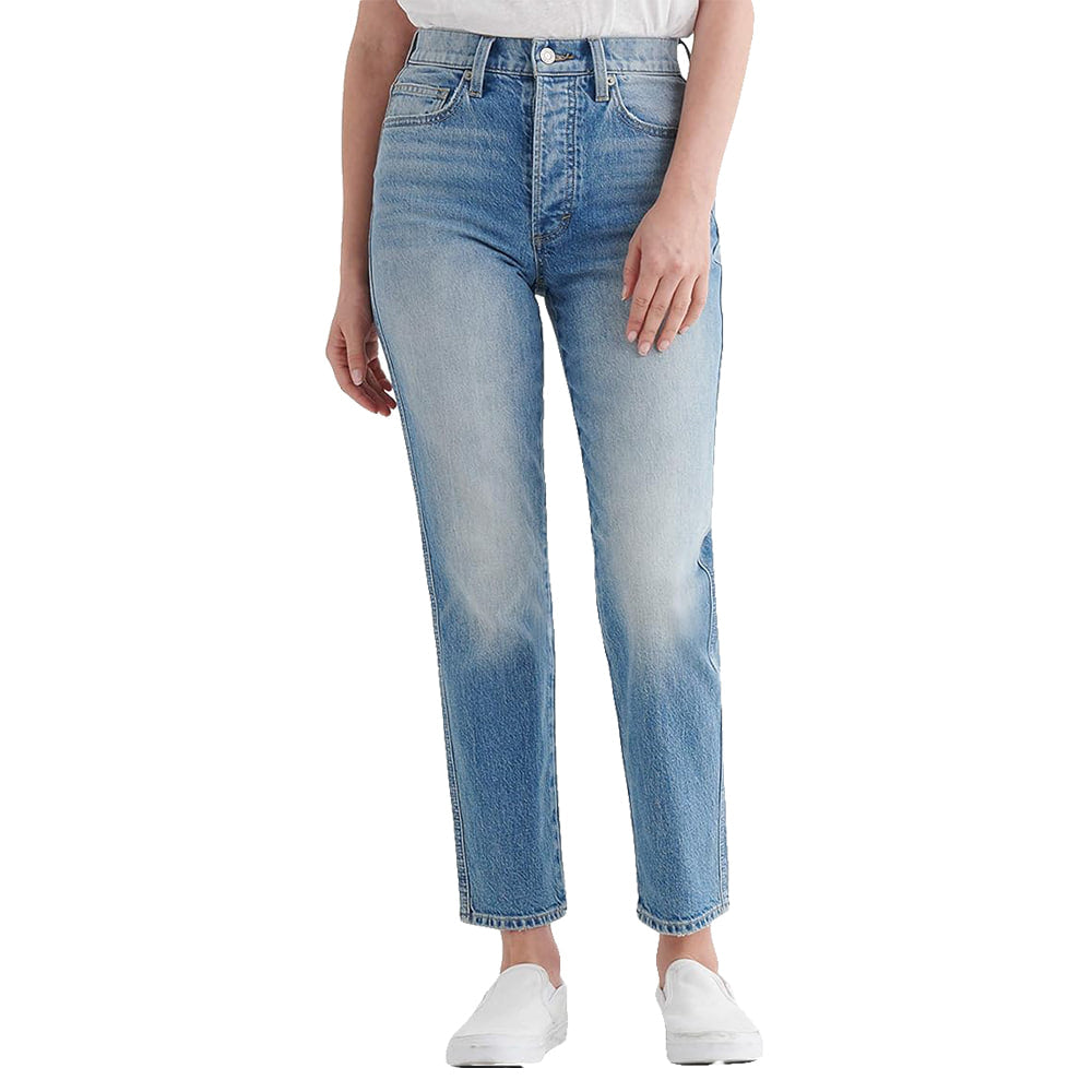 Lucky Brand Apparel Lucky Brand High Rise Mom Jeans in Dew Wash