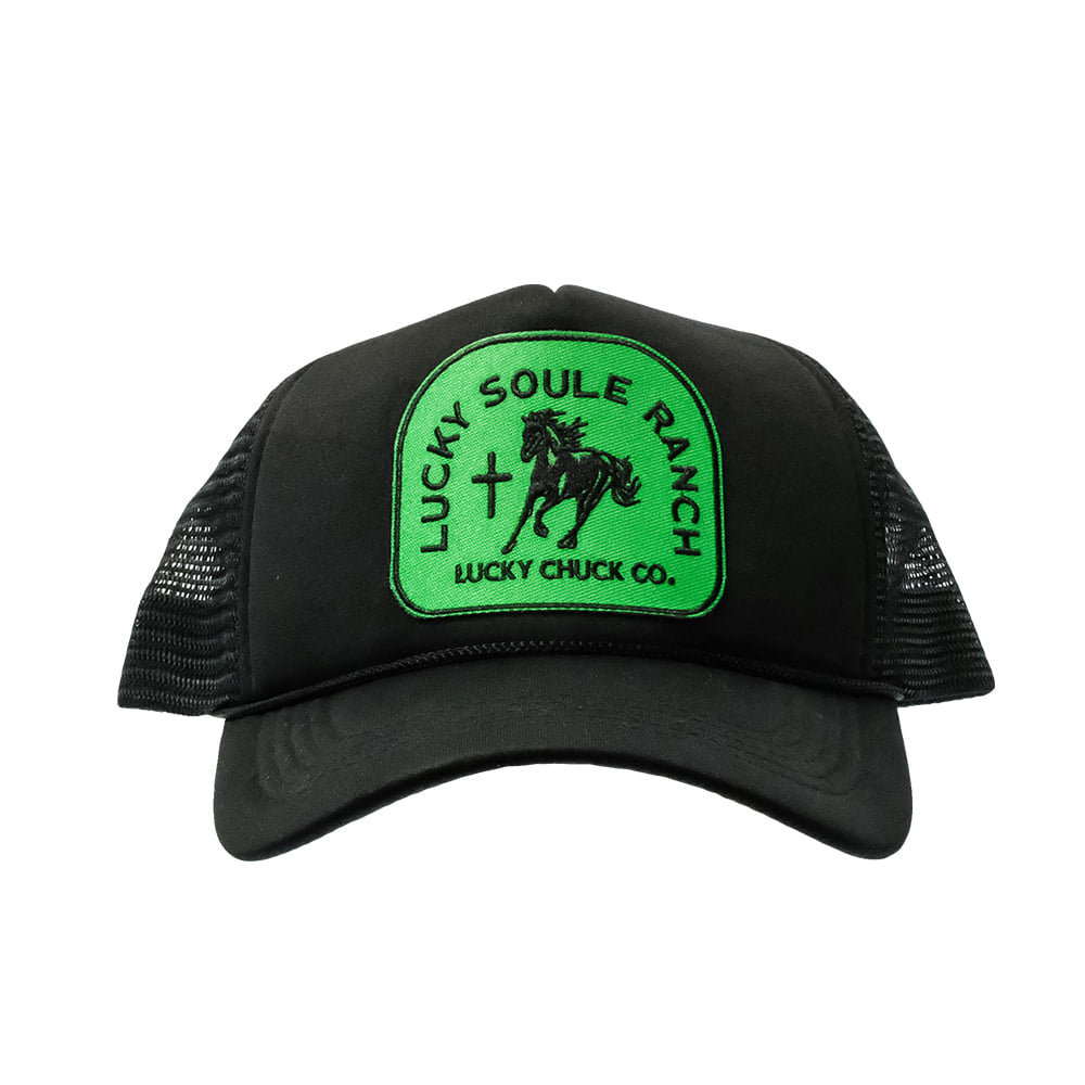 Lucky Chuck Apparel Lucky Chuck Lucky Soule Ranch Patch Foamie Black Trucker Cap