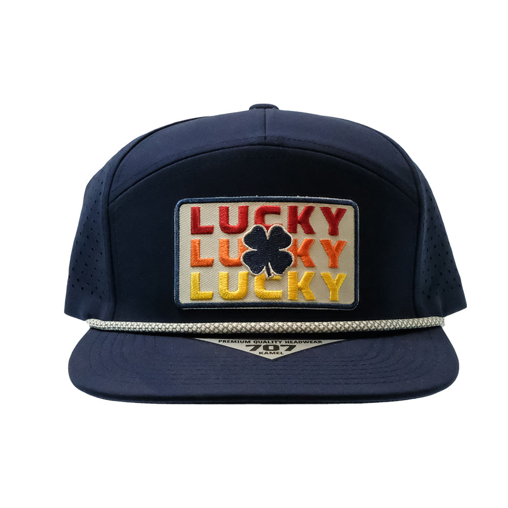 Lucky Chuck Apparel Lucky Chuck Lucky Trio Patch Cap With Rope In Navy