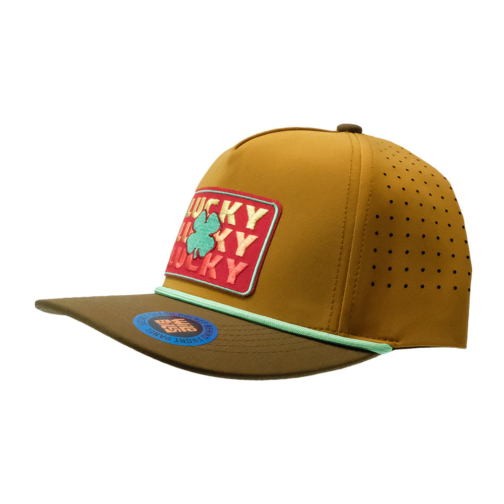 Lucky Chuck Hat Lucky Chuck Lucky Trio Patch Performance Cap