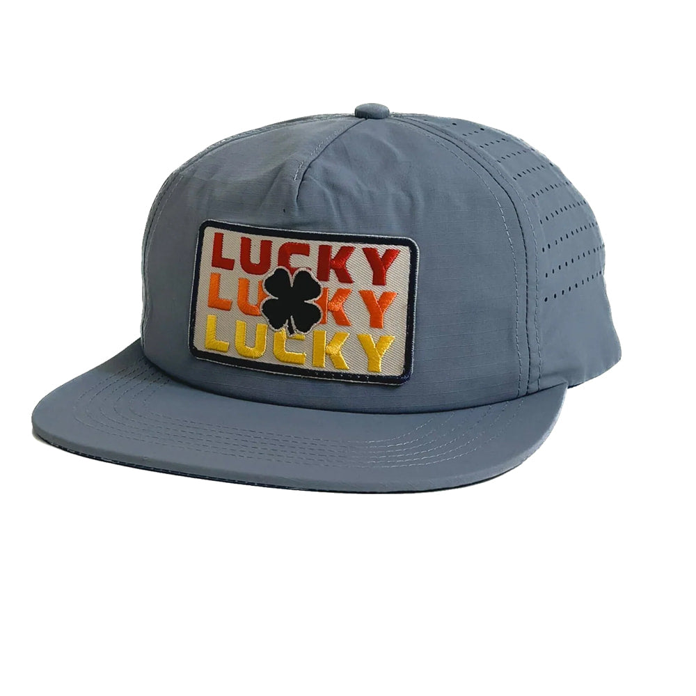 Lucky Chuck Hats Lucky Chuck Lucky Trio Patch Cap in River Glacier