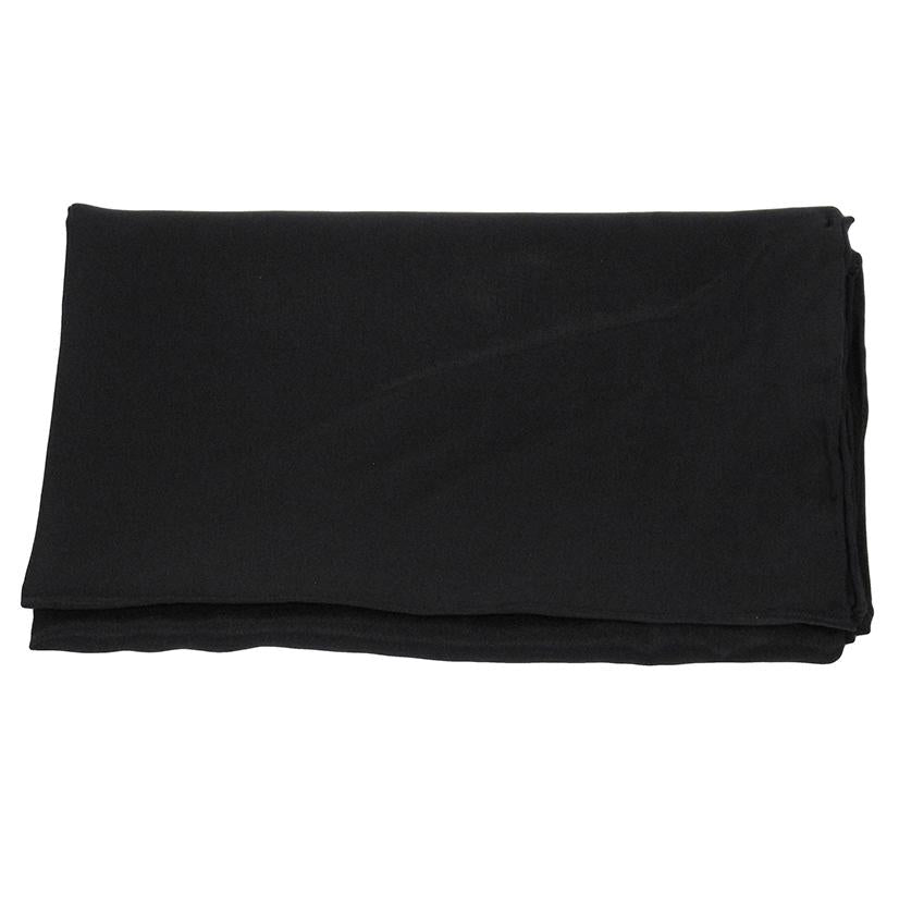 M & F Western Apparel Black / 35"x35" Solid Color Silk Wild Rag