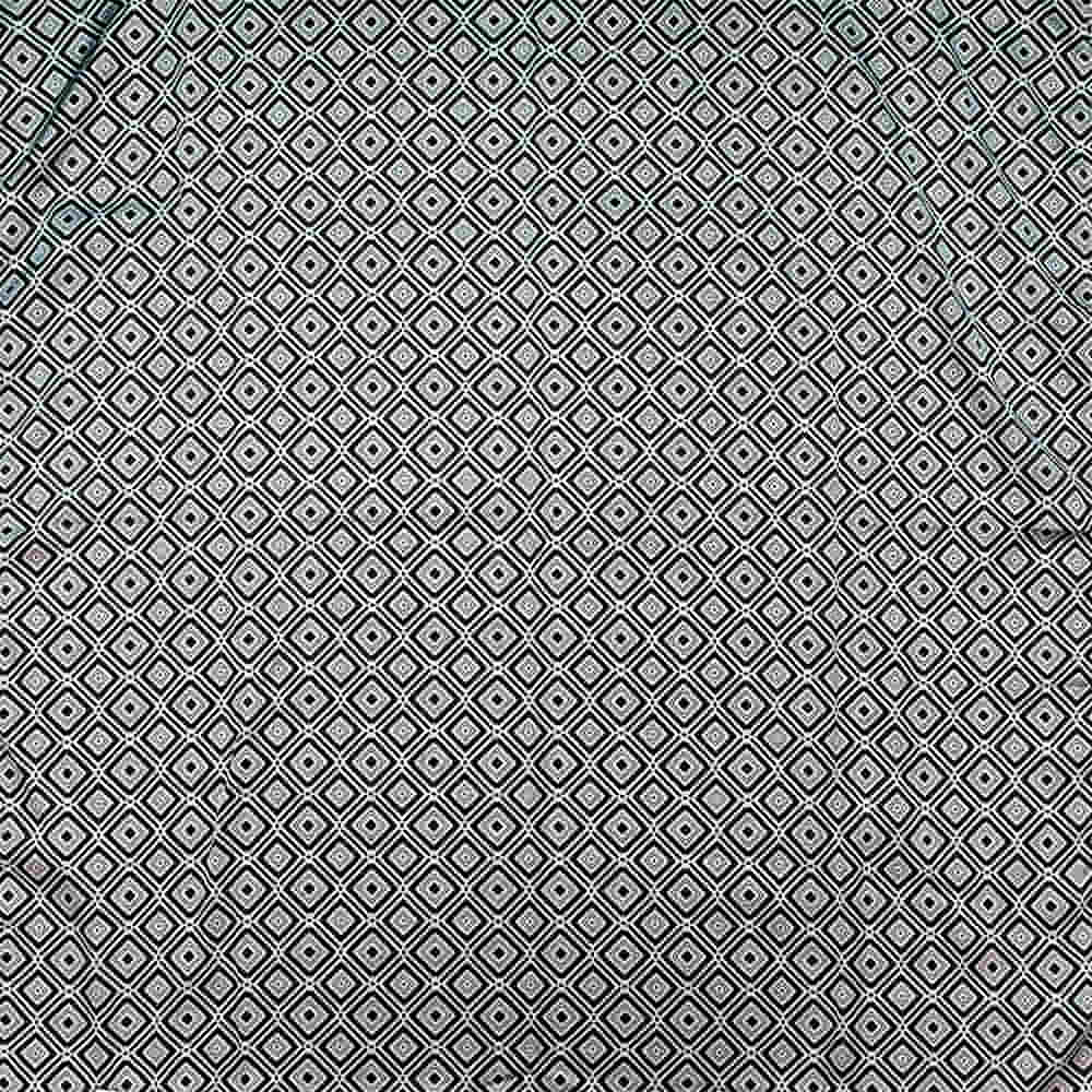 M & F Western Apparel Black/White / 33"X33" M&F Western Diamond Pattern Black and White Wild Rag 33x33
