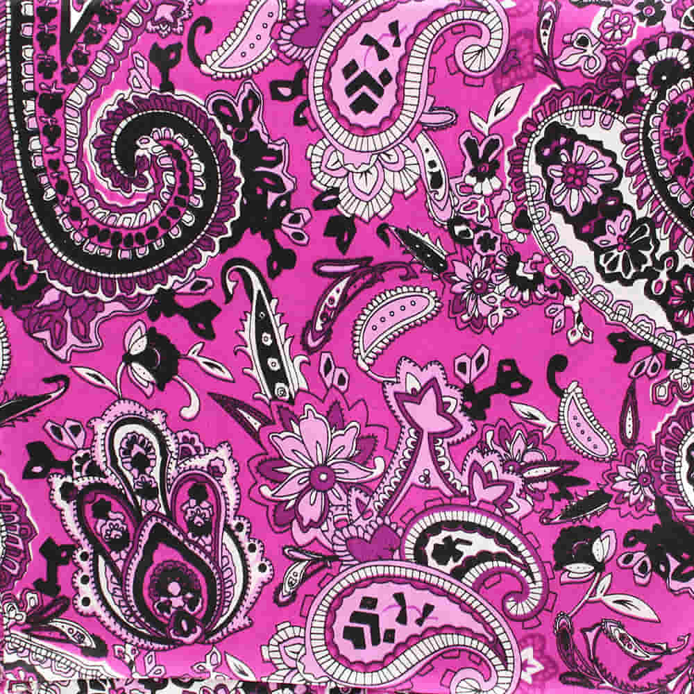 M & F Western Apparel Purple / 33"x33" Paisley Print Wild Rag