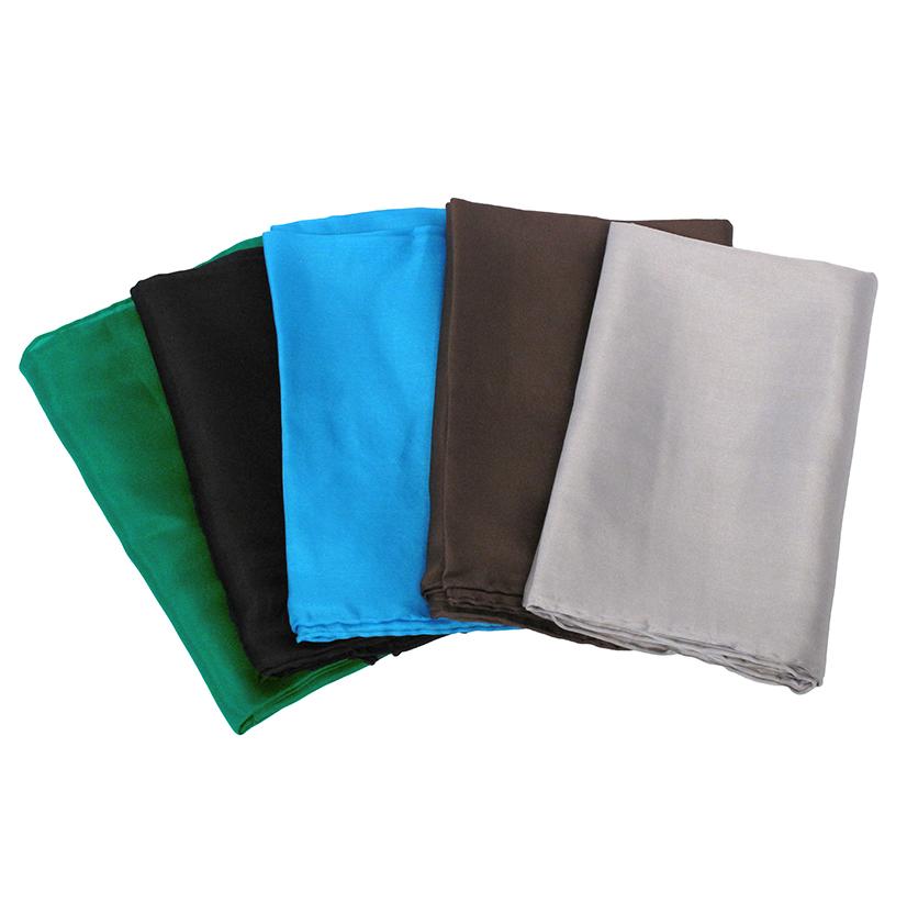M & F Western Apparel Solid Color Silk Wild Rag