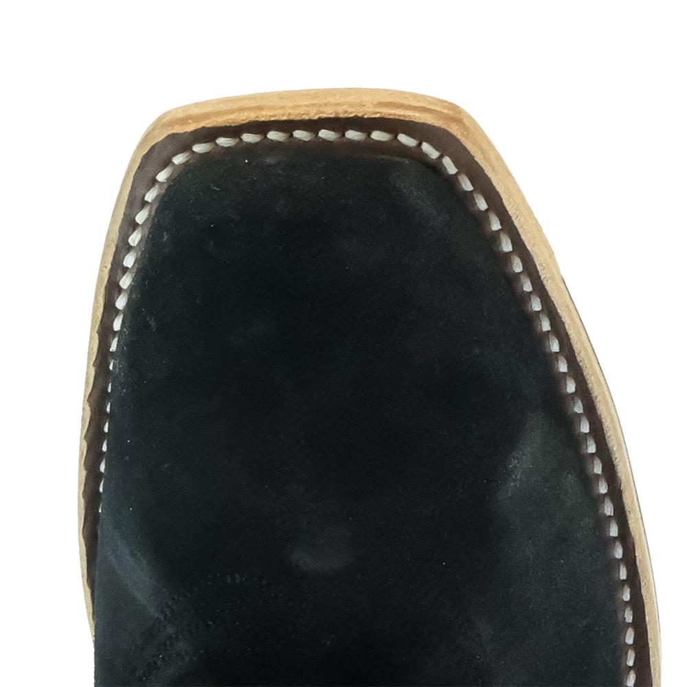 Macie Bean Footwear Macie Bean Top Hand Black Suede and Turquoise Top Women's Boots