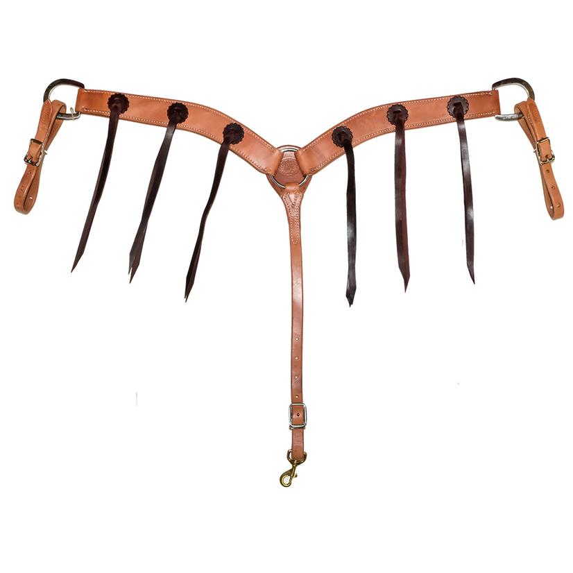 Martin Saddlery 2" / Harness Martin Saddlery 2" Breast Collar with Rosettes and Strings