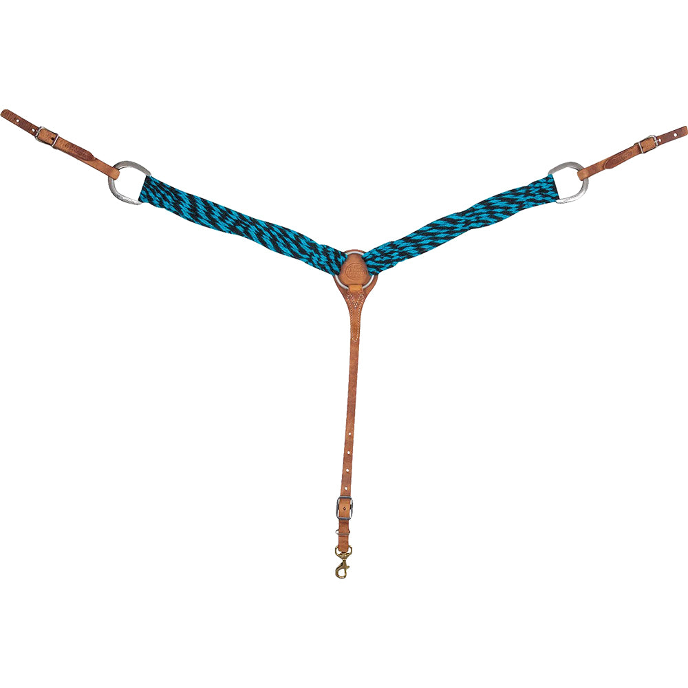 Martin Saddlery Black/Turquoise Martin Saddlery Mohair Breastcollar