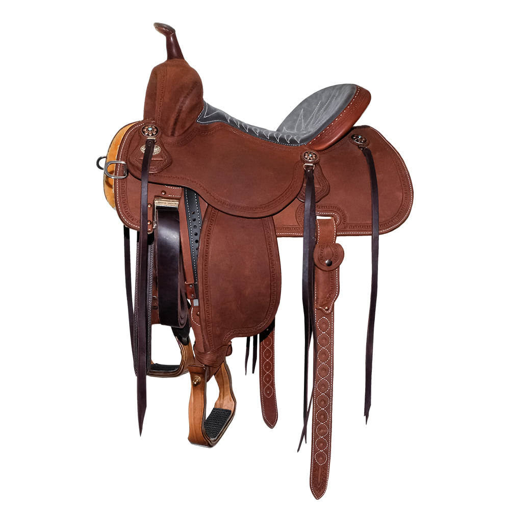 Martin Saddlery Saddles 14.5" Martin Saddlery 71 Stingray 14.5" Chestnut Barrel Saddle