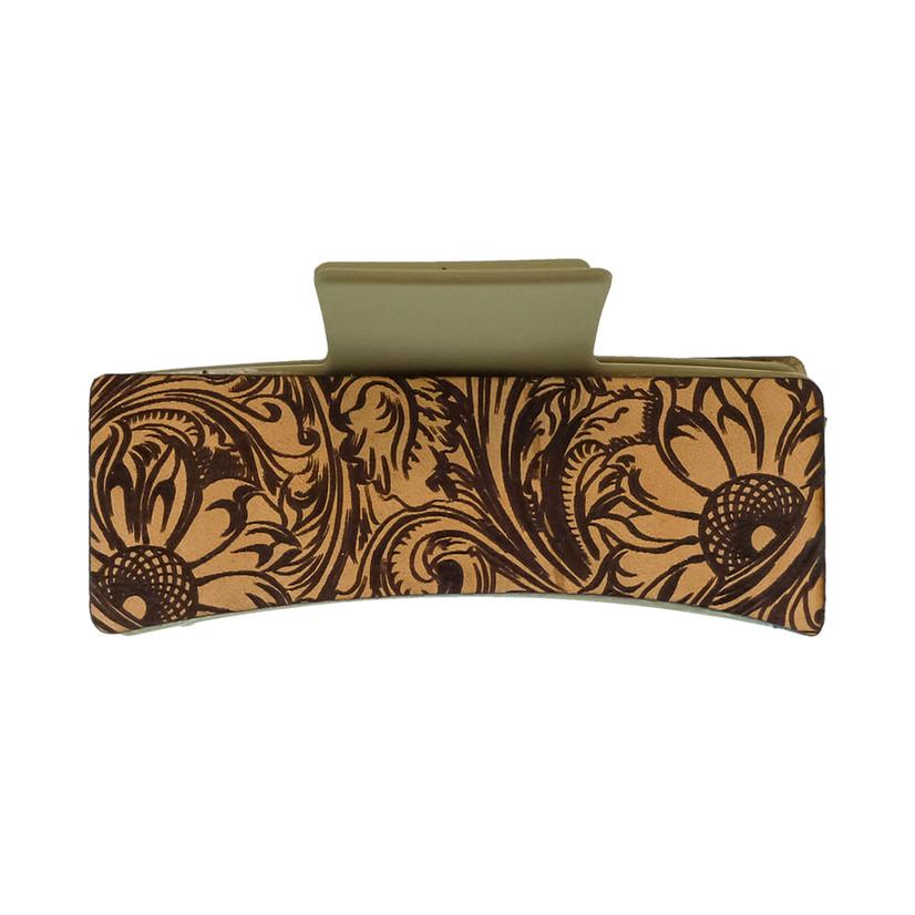 McIntire Saddlery Other Brown / OSFA Miranda McIntire Floral Claw Hair Clip