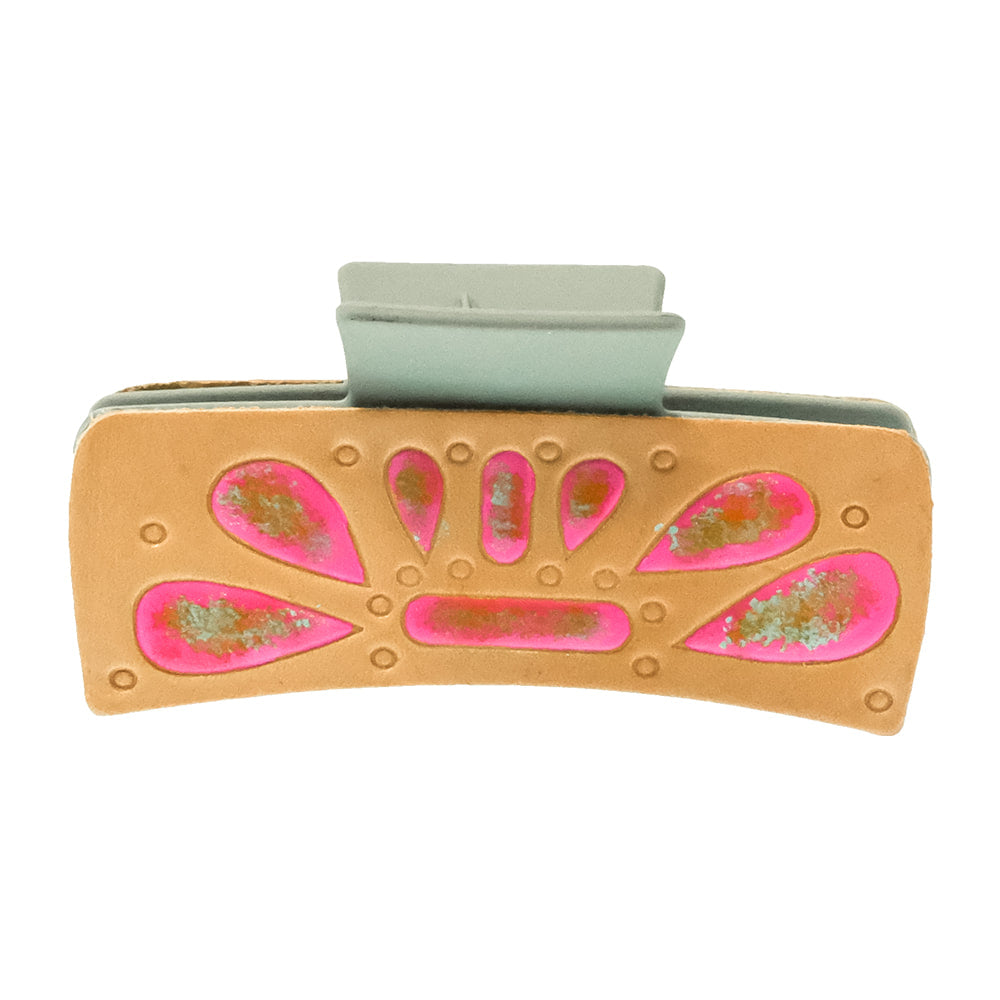 McIntire Saddlery Other McIntire Saddlery Hot pink Stone Squash Hair Clip