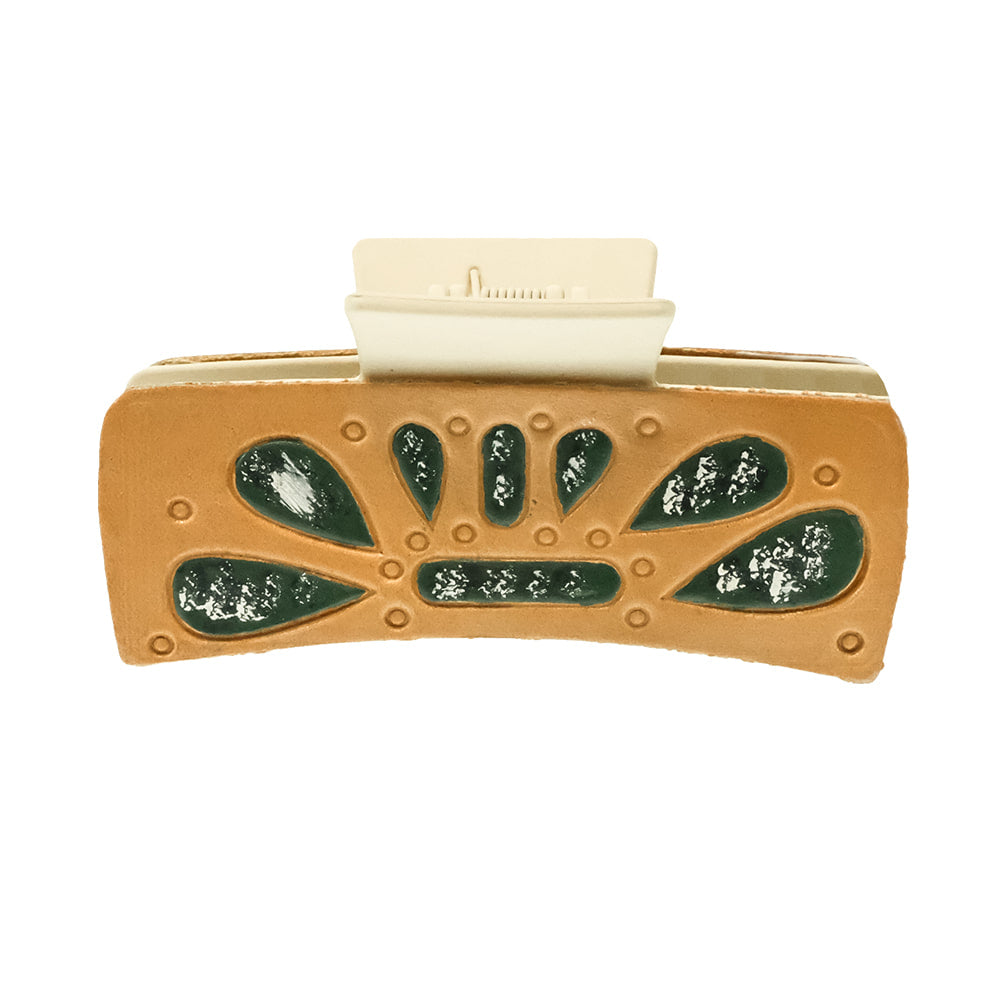 McIntire Saddlery Other McIntire Saddlery Stone Squash Green Hair Clip