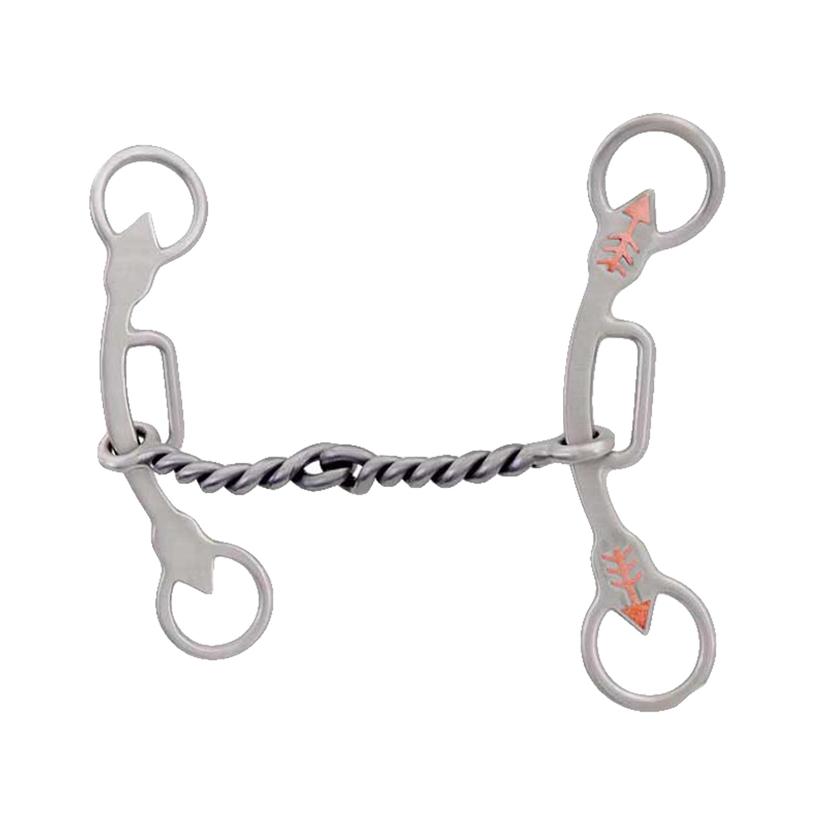 Metalab Tack 5 1/8" Emilie Veillette Barrel Racing Series Marley Smooth Twisted Gag Bit