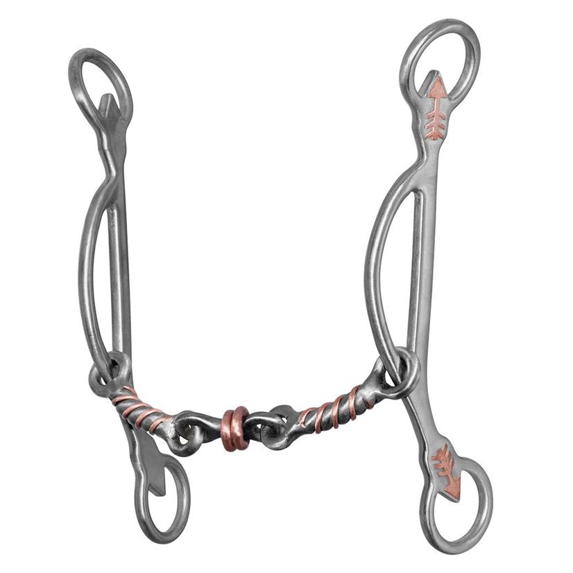 Metalab Tack 5 1/8" Emilie Veillette Barrel Racing Series Winner Dog Bone Gag Bit