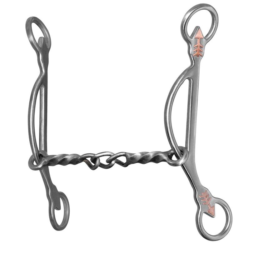 Metalab Tack 5 1/8" Emily Veillette Barrel Racing Series Winner Twist and Chain Combo Gag Bit