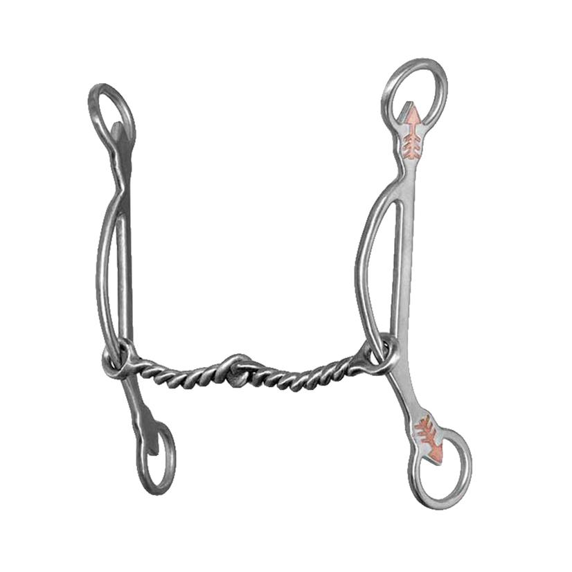 Metalab Tack 5 1/8" / Stainless Steel Emilie Veillette Barrel Racing Series Winner Smooth Twisted Wire Bit