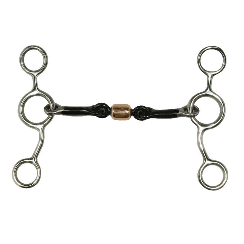 Metalab Tack Jr. Cowhorse Roller Dog Bone Gag Bit