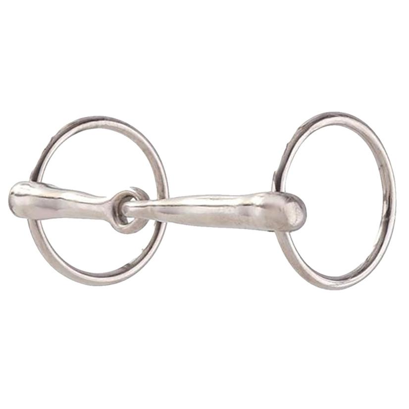 Metalab Tack Malleable Iron Nickel Plated 4" Ring Snaffle