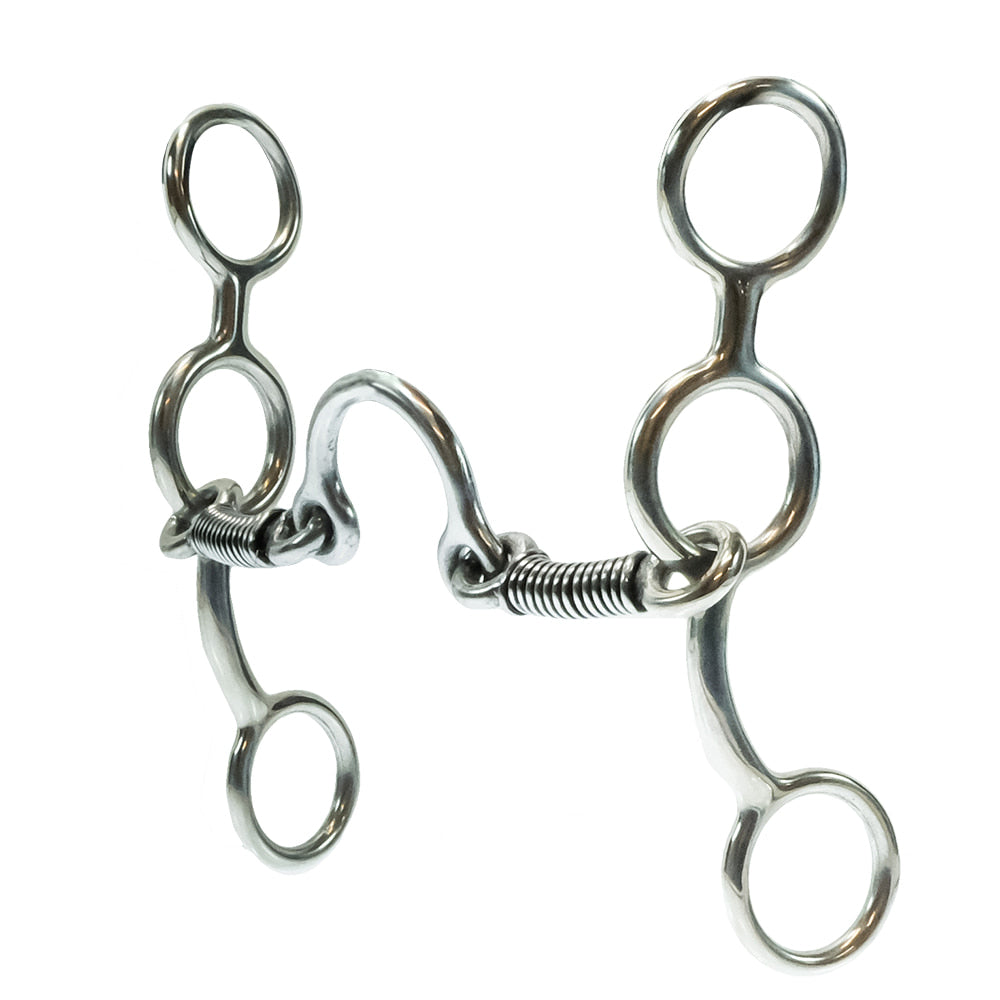 Metalab Tack Partrade Cowboy Tack Stainless Steel 6" Lifter Port Gag Bit