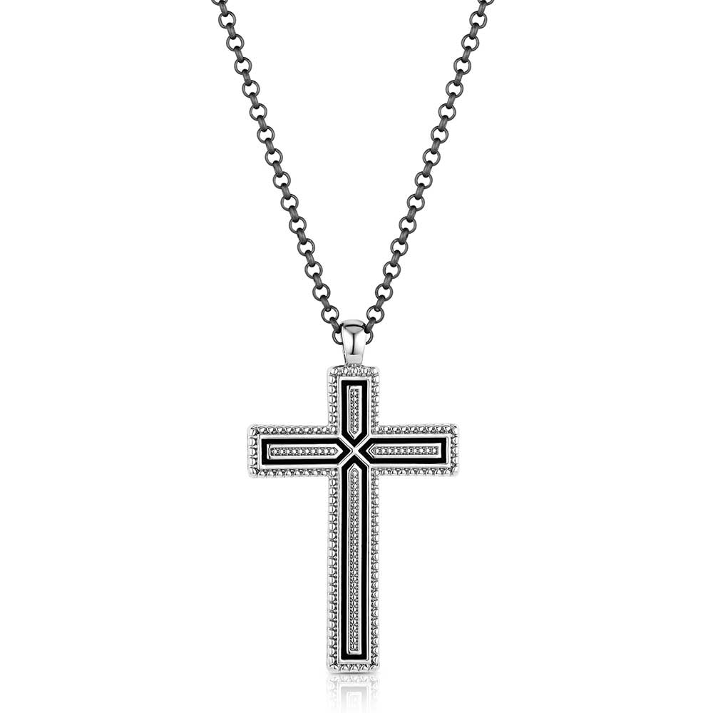 Montana Silversmiths Jewelry 24 Inch Montana Silversmiths Stability in Faith Cross Necklace