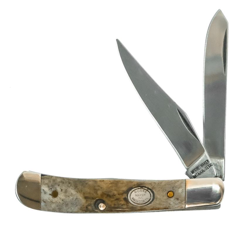 Moore Maker Knives 3" / Antler Moore Maker Whitetail 3" Trapper Knife