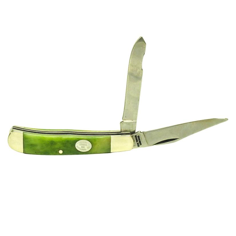 Moore Maker Knives 3" / Green Moore Maker Double Blade Small Trapper Pocket Knife 3 Inches