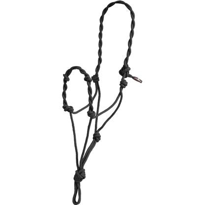 Mustang Tack Black Mustang Twisted Rope Halter