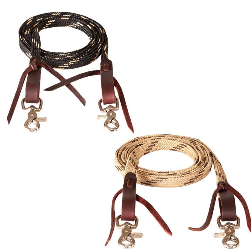 Mustang Tack Flat Waxed Roping Rein
