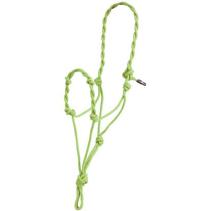 Mustang Tack Lime Green Mustang Twisted Rope Halter