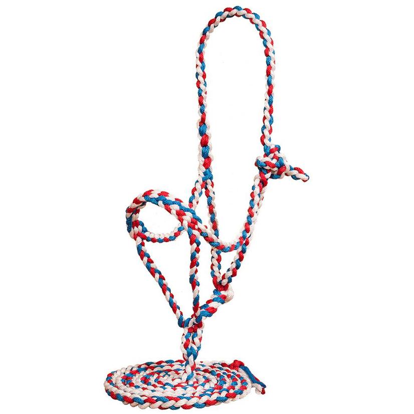 Mustang Tack RWB Mustang Flat Plaited Noseband Halter